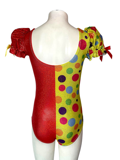 CLOWNING AROUND PUFF SLEEVE LEOTARD