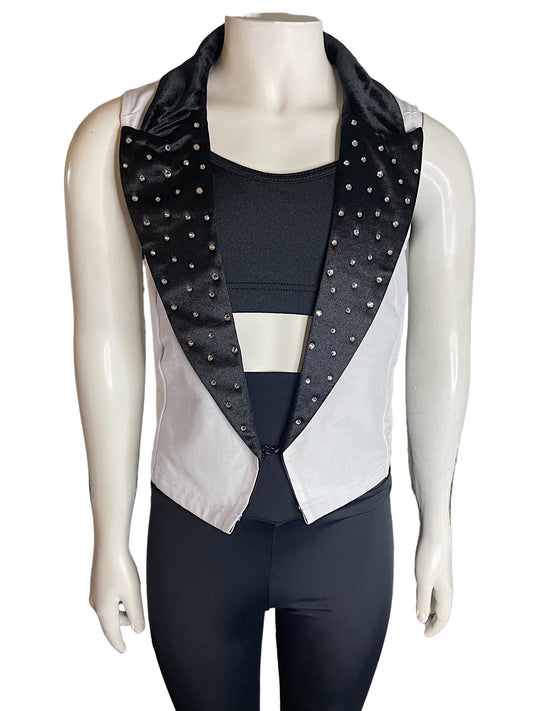 CRYSTAL TUXEDO VEST-10752