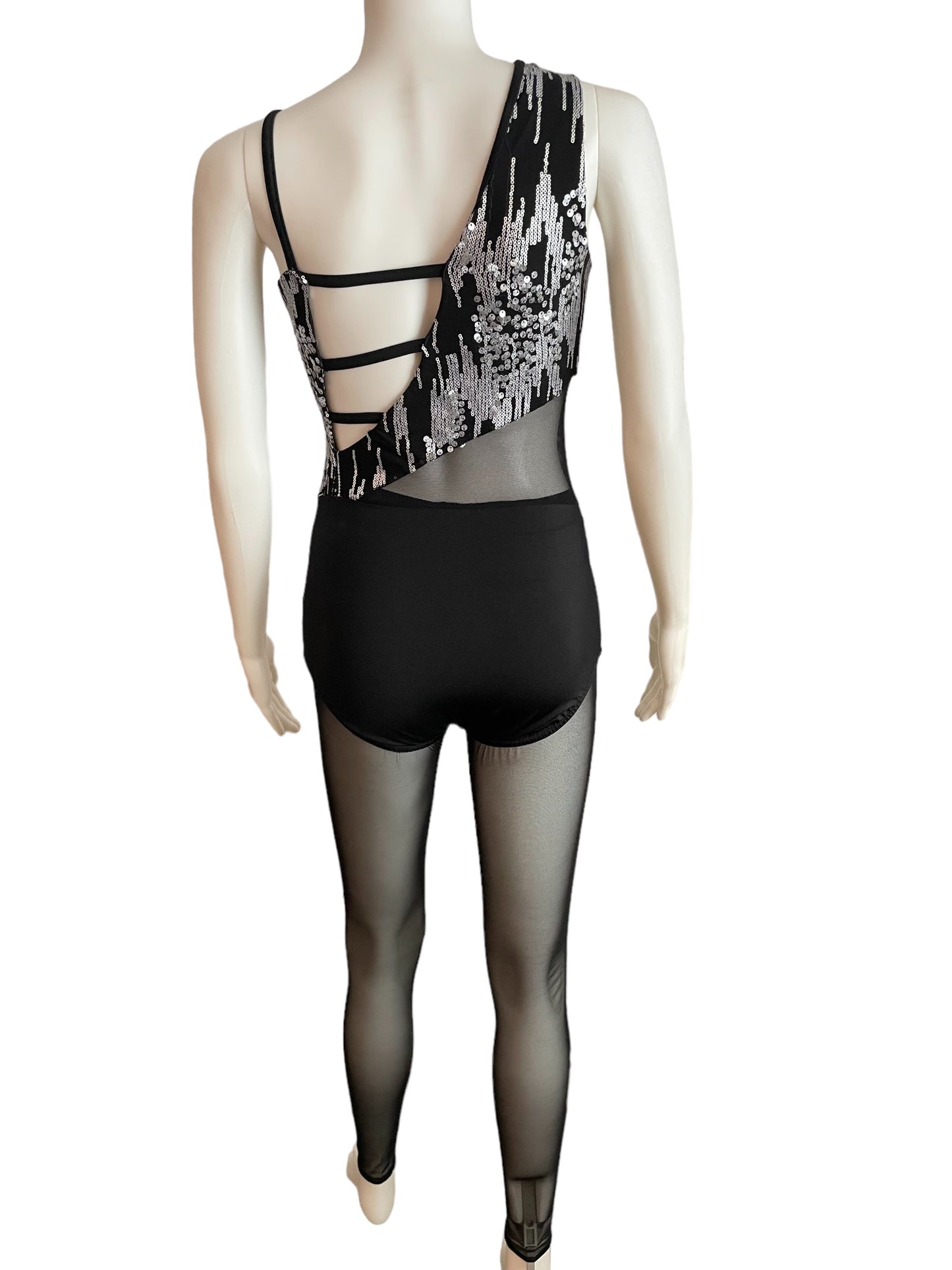 PEWTER LEO AND MESH LEGGINGS