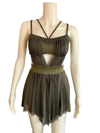KELLE GREEN MESH DRESS