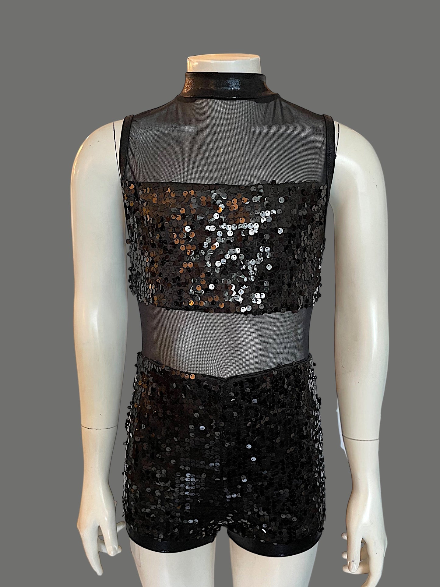 ULTRA SPARKLE MESH BIKETARD-13859