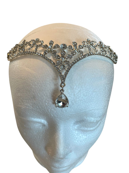 FRONTLET SILVER CRYSTAL HEADPIECE