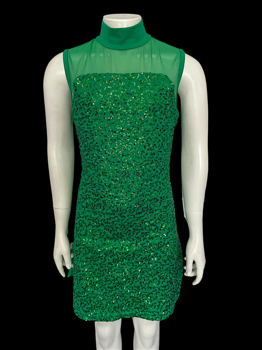 SLEEVELESS SEQUIN PERFORMANCE DRESS-D11024