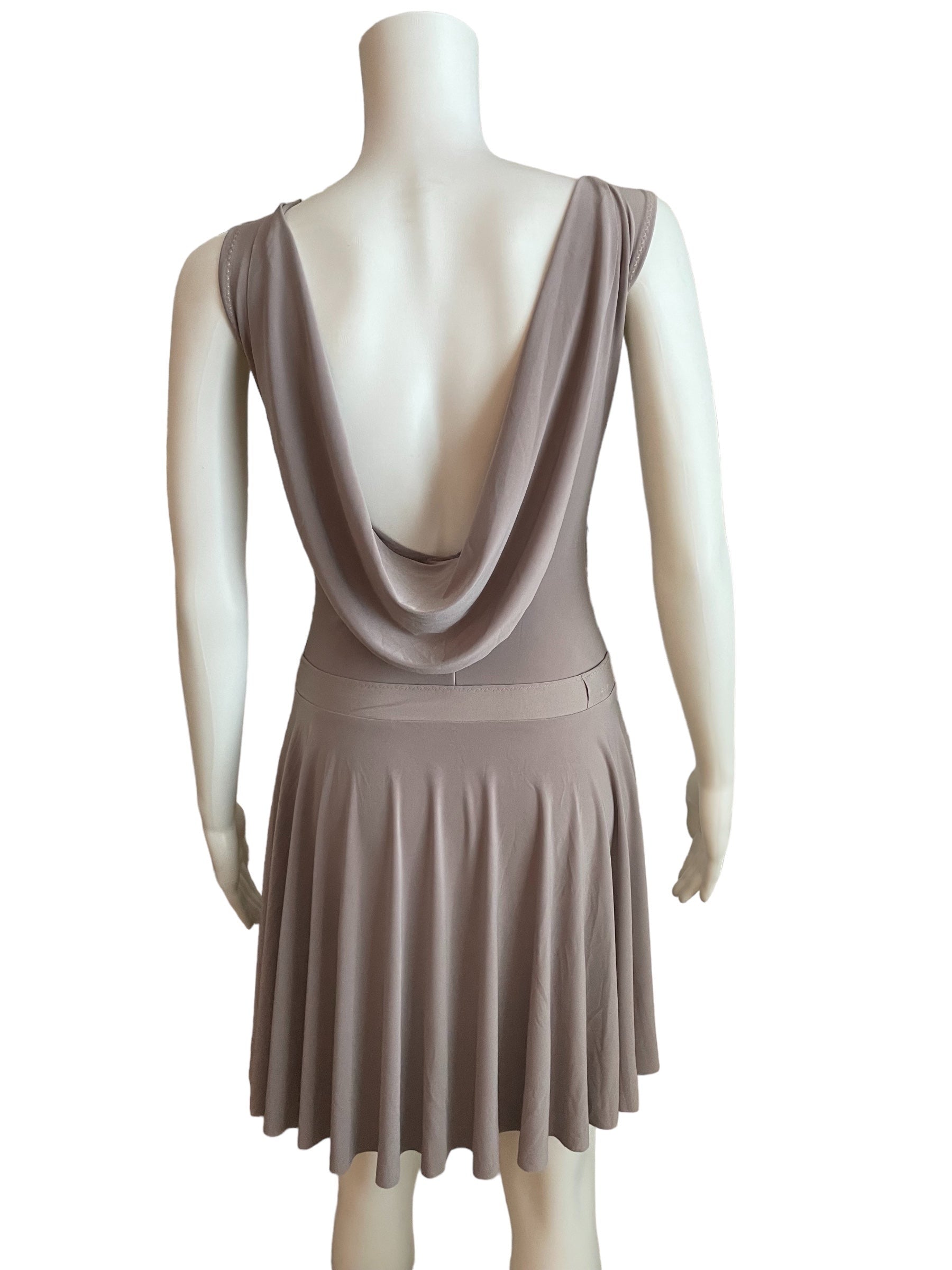 CUSTOM DRAPED BACK LEO WITH SKIRT – The Dance Rack