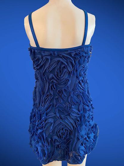 3D ROSETTE DRESS WITH ATTACHED SHORTS