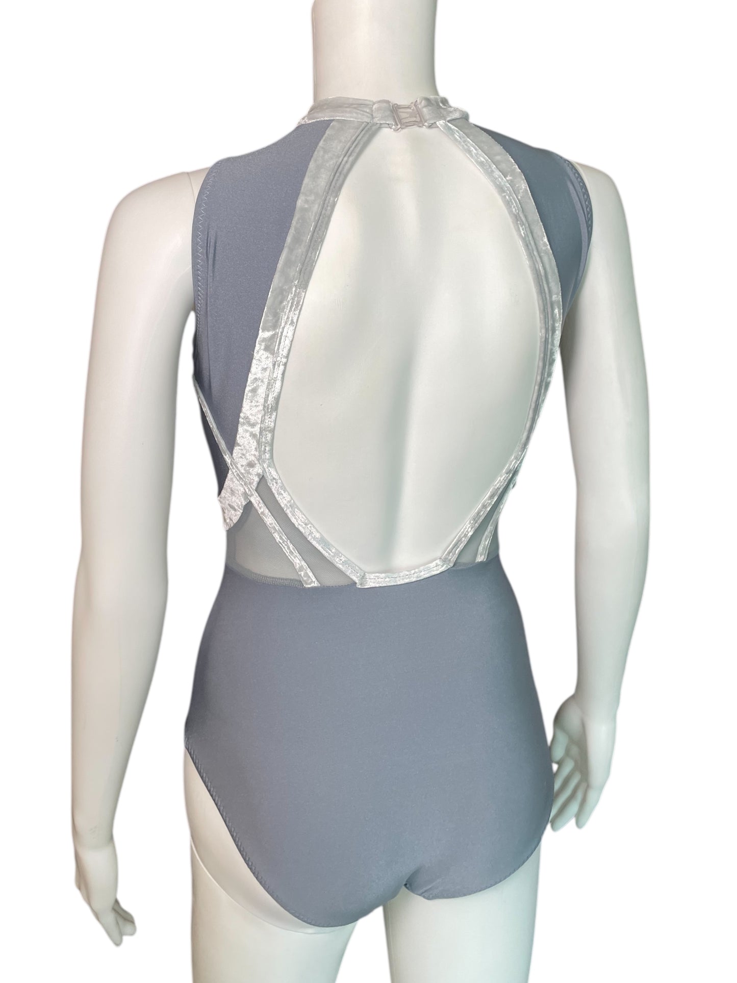 SILVER LEOTARD - CURTAIN CALL  P675