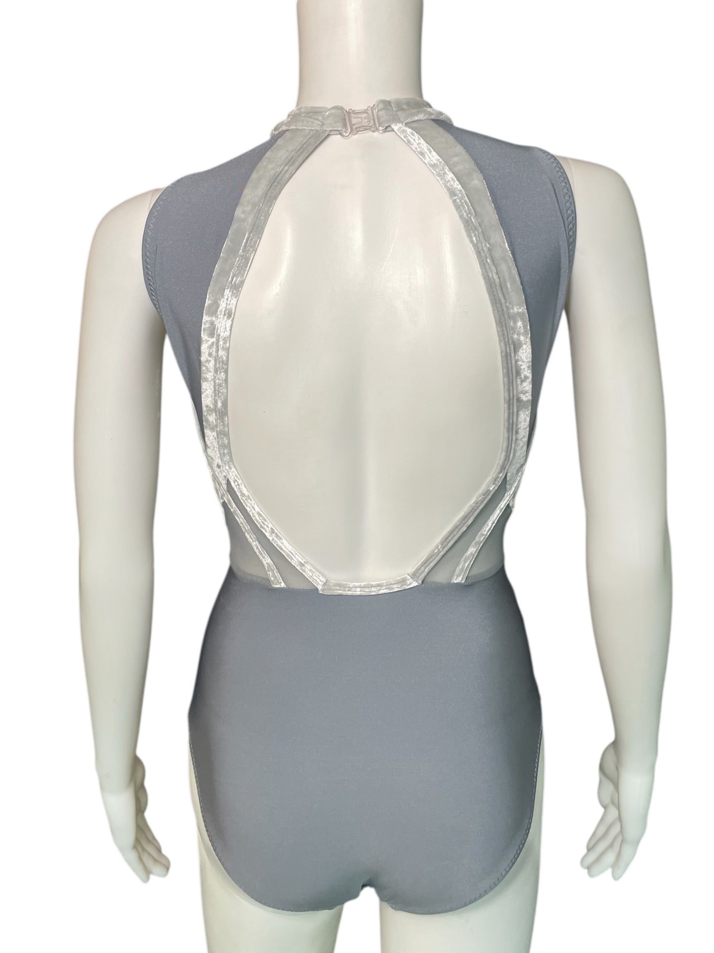 SILVER LEOTARD - CURTAIN CALL  P675