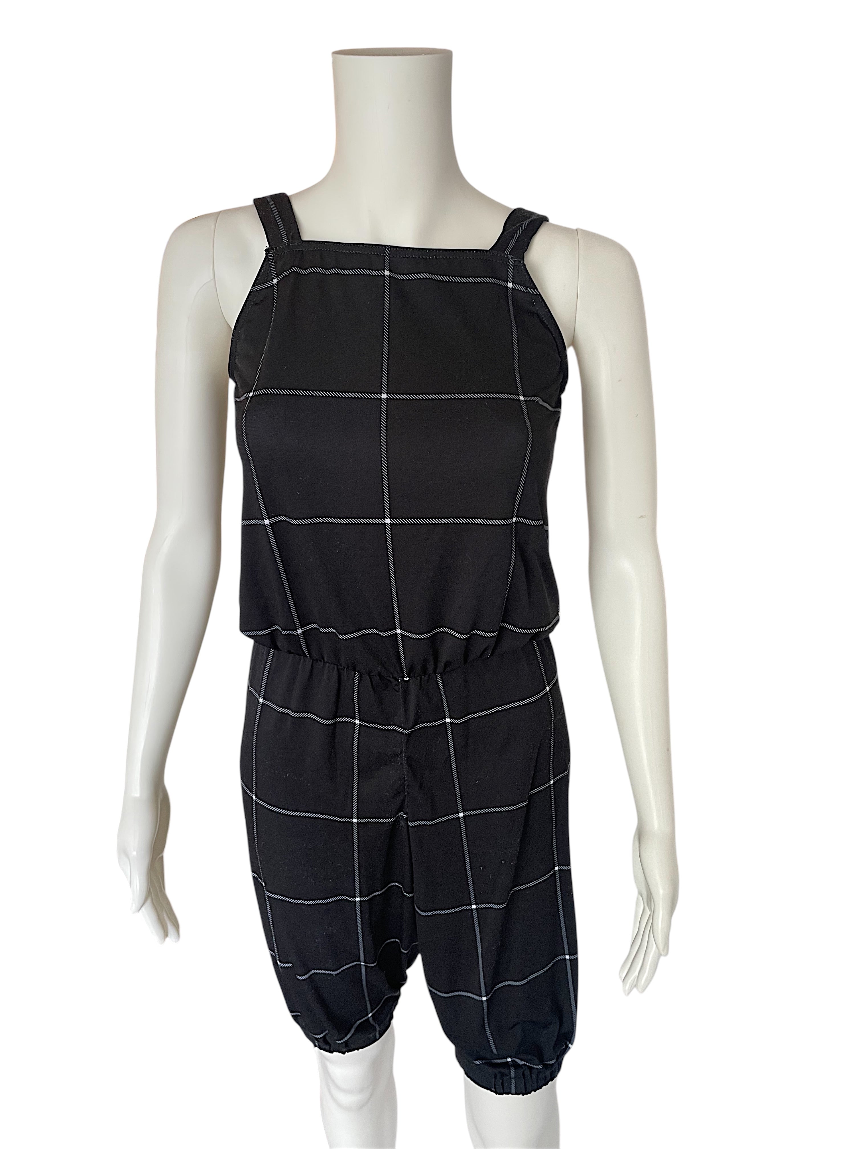 PRINTED MATTE JERSEY JUMPSUIT-PL12676  ALTERED TO SHORTS!