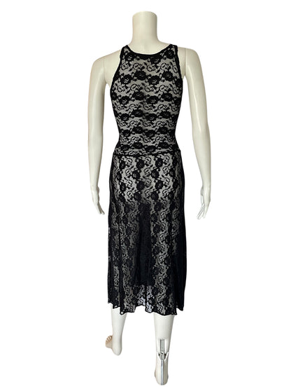 CUSTOM BLACK LACE DRESS